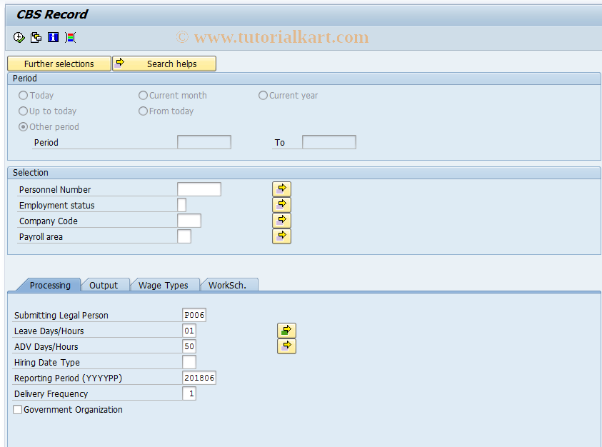 SAP TCode S_AHR_61016034 - CBS file