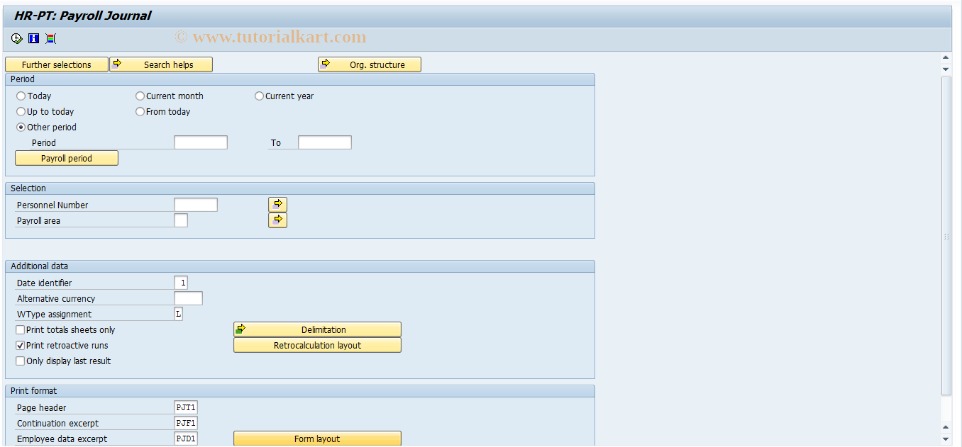 SAP TCode S_AHR_61016075 - RPCLJNP0