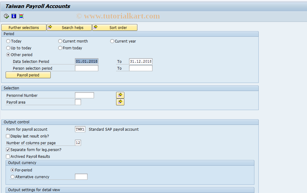 SAP TCode S_AHR_61016118 - HTWCKTO0