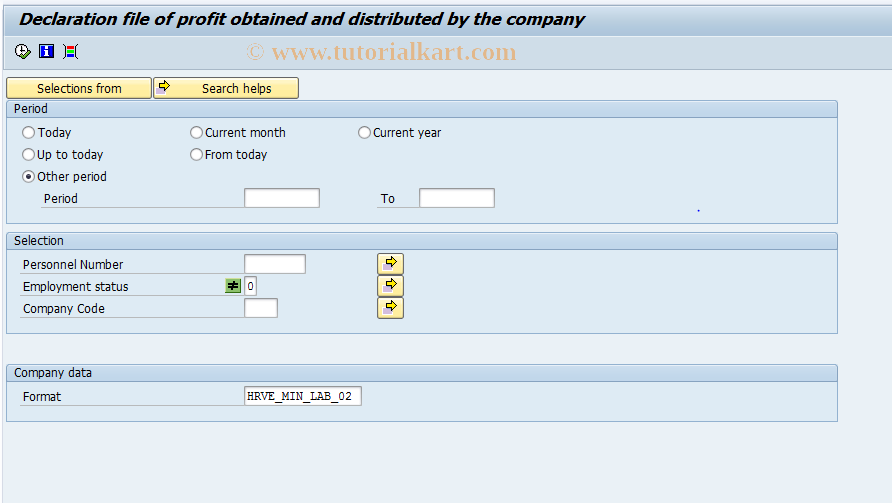 SAP TCode S_AHR_61016181 - HVECPSR0