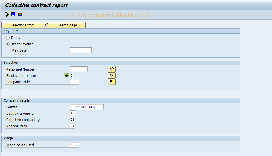 SAP TCode S_AHR_61016183 - HVECCCR0