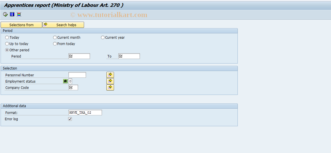 SAP TCode S_AHR_61016186 - HVECTRA1