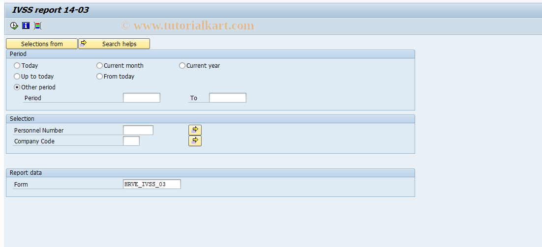 SAP TCode S_AHR_61016191 - HVECSIE1