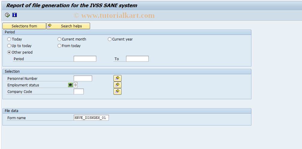 SAP TCode S_AHR_61016193 - HVECSSR0