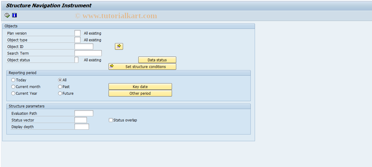 SAP TCode S_AHR_61016264 - Structure Navigation Instrument