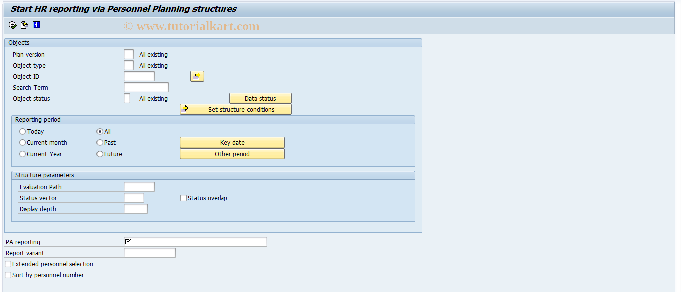 SAP TCode S_AHR_61016395 - Start Payroll Report