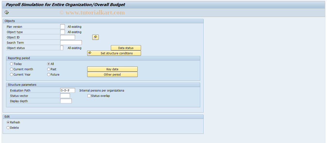 SAP TCode S_AHR_61016398 - Payroll Simulation for FPM