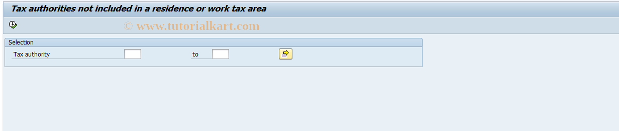 SAP TCode S_AHR_61018779 - Tax Authorites not included in a res