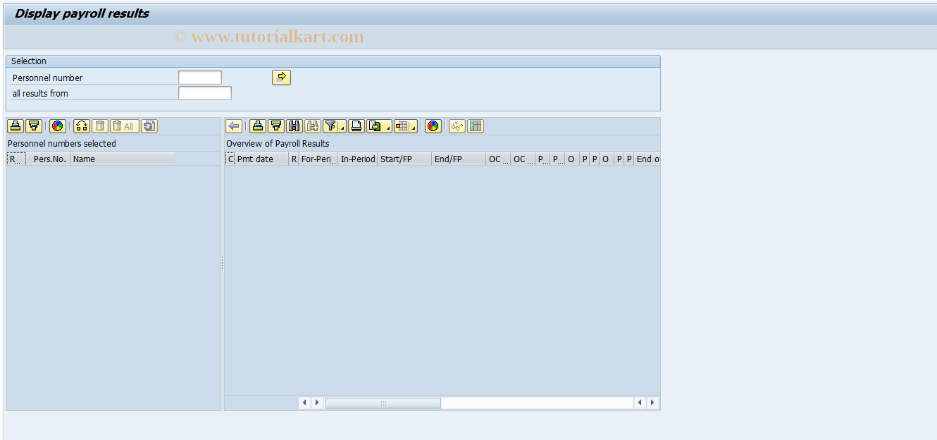 SAP TCode S_AHR_61018788 - Display Cluster RK (Payroll Results