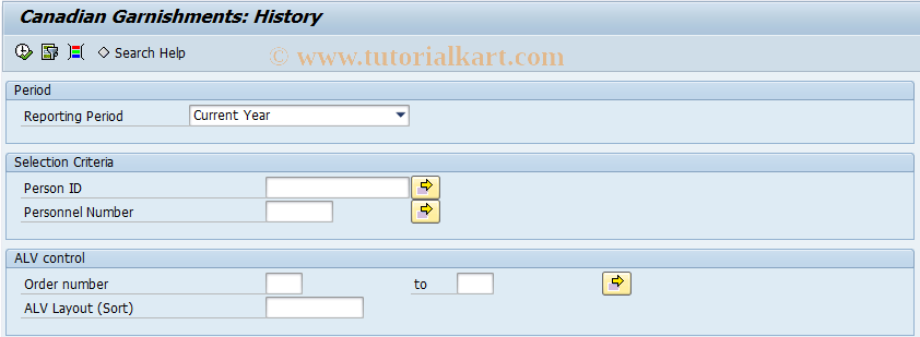 SAP TCode S_AHR_61018793 - Canadian garnishment: History