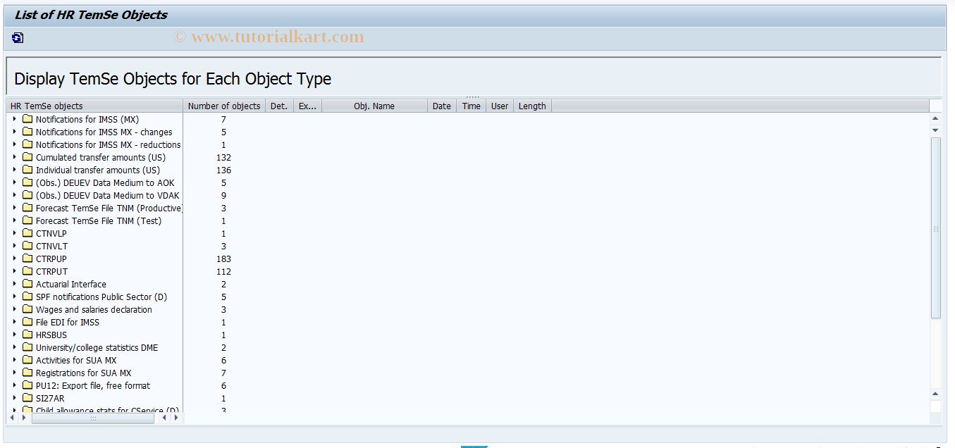 SAP TCode S_AHR_61018872 - List HR Objects in the TemSe