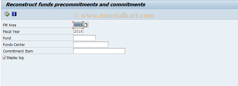 SAP TCode S_AHR_HRFPM_0002 - Reconstruct Funds Precommitments