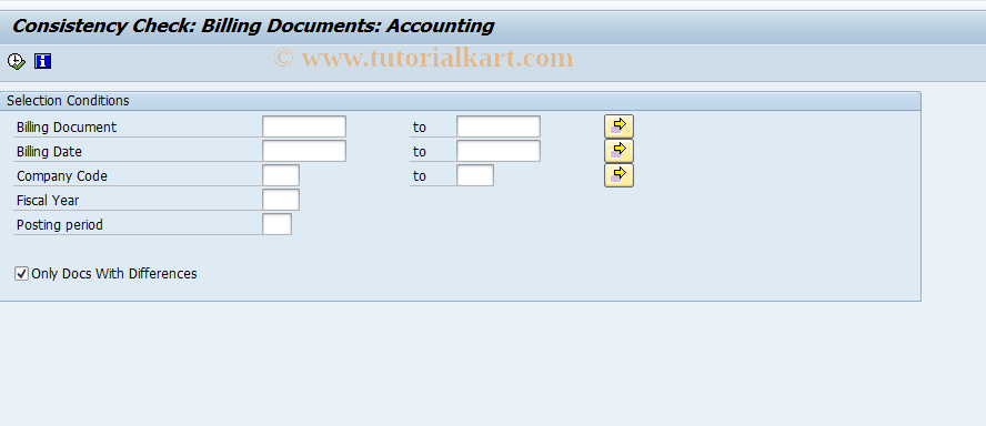 SAP TCode S_AL0_19000078 - Consistency Check: Bill.Docs - FI