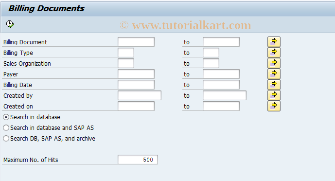 SAP TCode S_AL0_96000490 - Billing Document