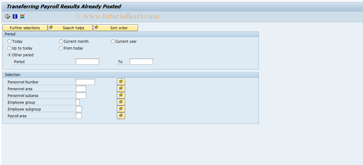 SAP TCode S_AL0_96000771 - Transfer of Payroll Already Posted