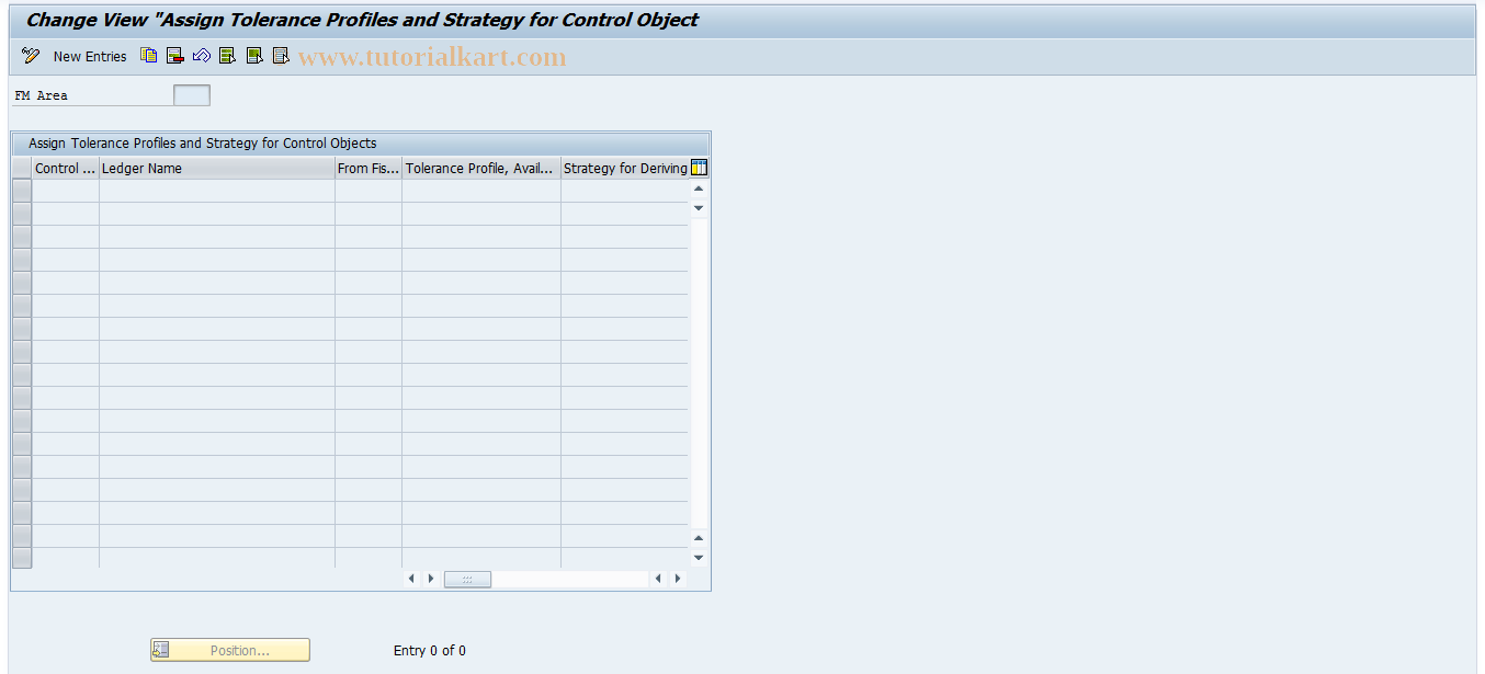 SAP TCode S_ALN_01000203 - IMG Activity: _ISPSFM_V_FMAVCLDGRA