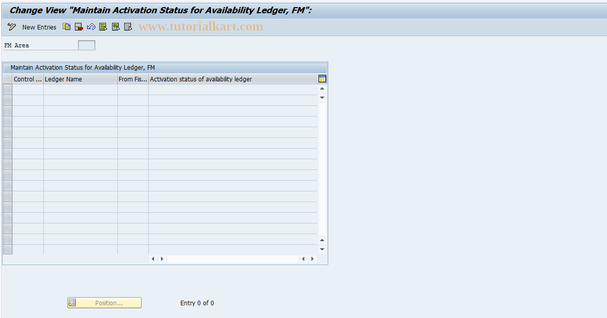 SAP TCode S_ALN_01000204 - IMG Activity: _ISPSFM_V_FMAVCL_ACT