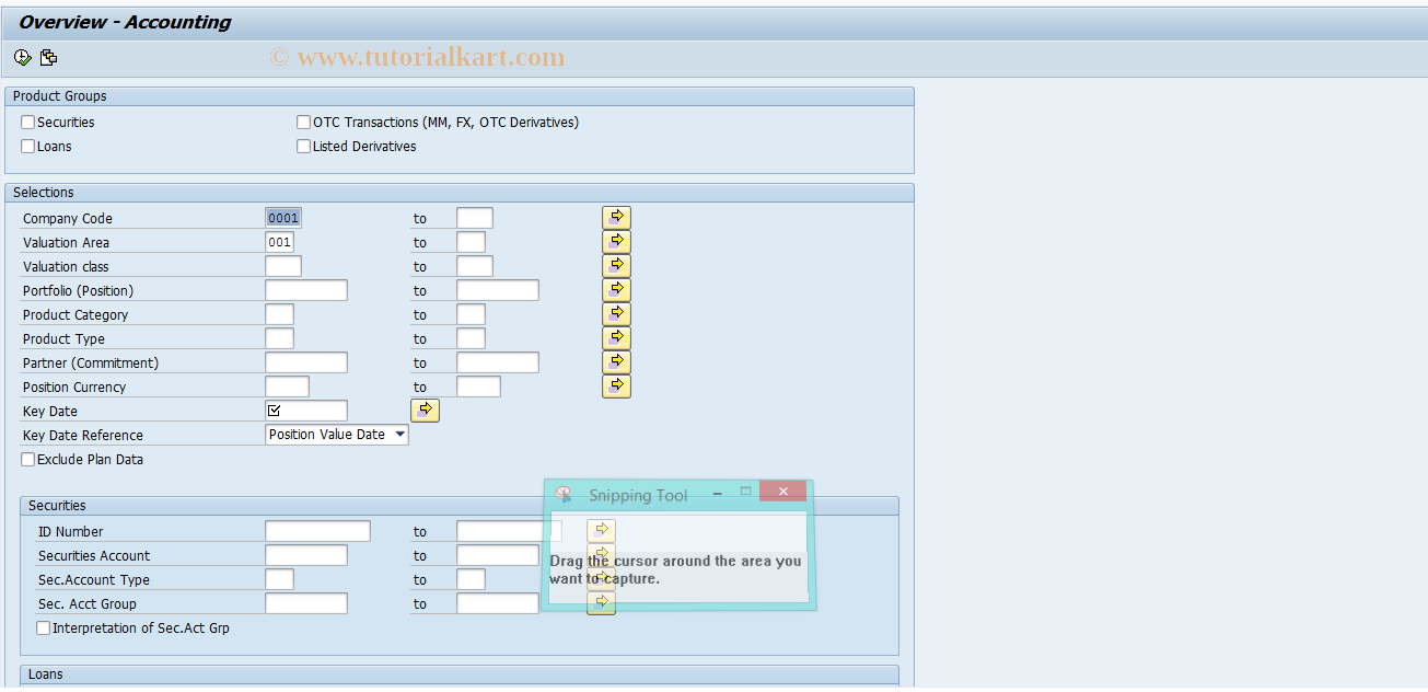 SAP TCode S_ALN_01001151 - Overview - Accounting
