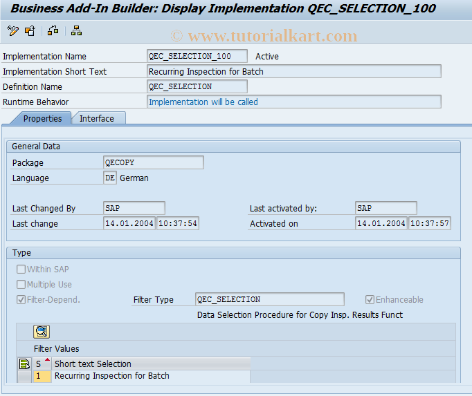 SAP TCode S_ALN_01002041 - 