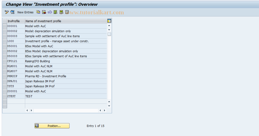 SAP TCode S_ALR_87000019 - IMG Activity: OLIA_OITA