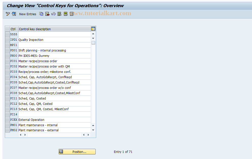 SAP TCode S_ALR_87000027 - IMG Activity: SIMG_CFMENUOLIPOIL7