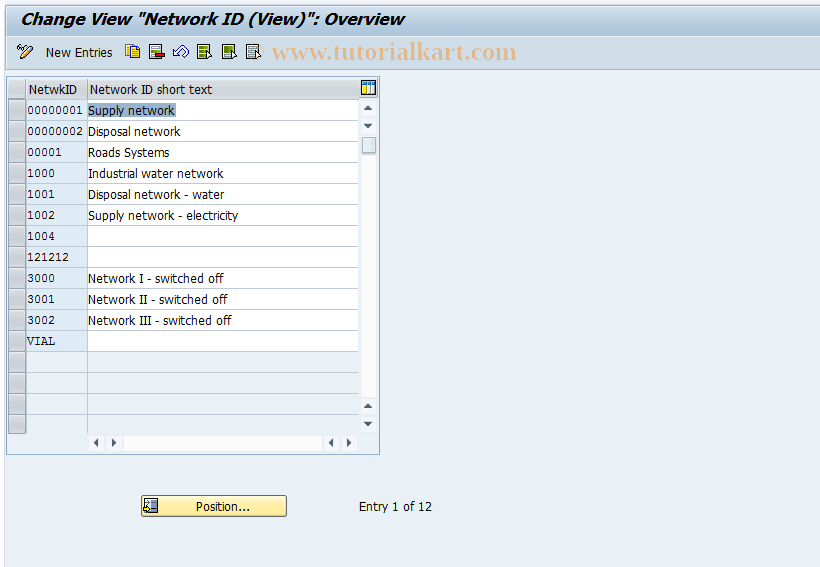 SAP TCode S_ALR_87000030 - IMG Activity: SIMG_CFMENUOLI0OINI