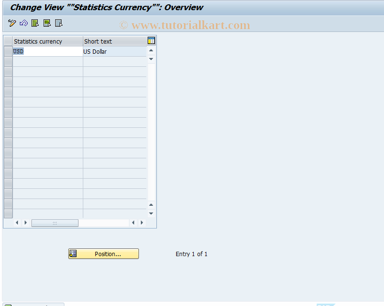 SAP TCode S_ALR_87000035 - IMG Activity: OLIIOIAW