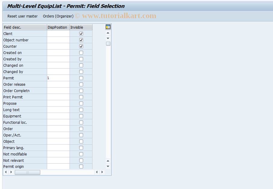 SAP TCode S_ALR_87000048 - IMG Activity: OLI0_OIRC