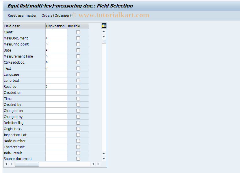 SAP TCode S_ALR_87000052 - IMG Activity: OLI0_OIUR