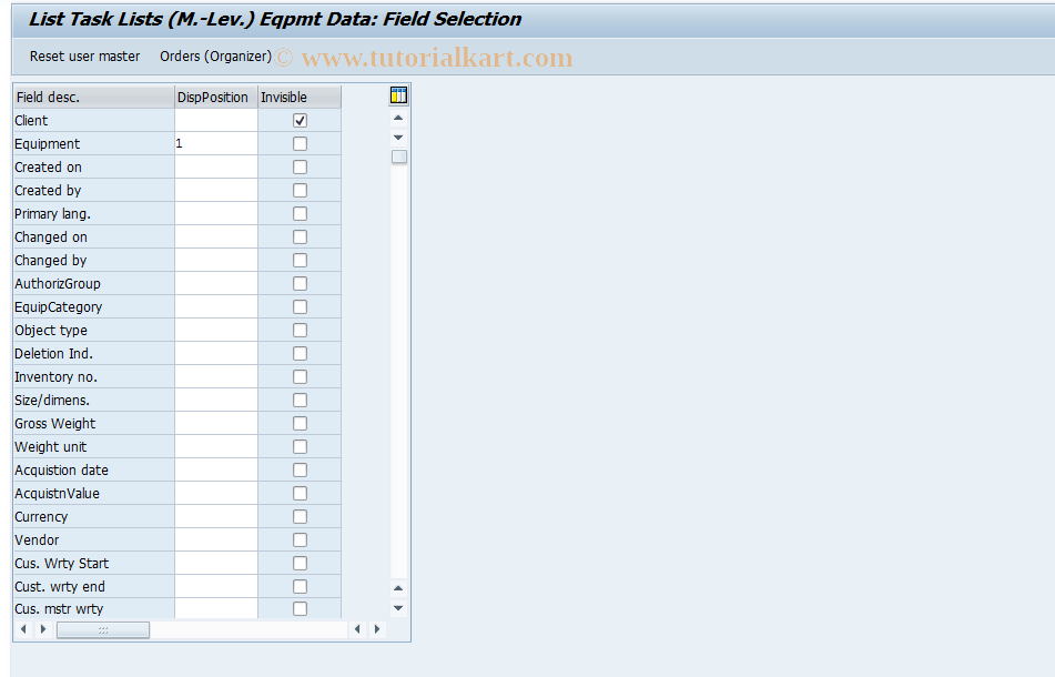 SAP TCode S_ALR_87000060 - IMG Activity: OLIP_OIBC