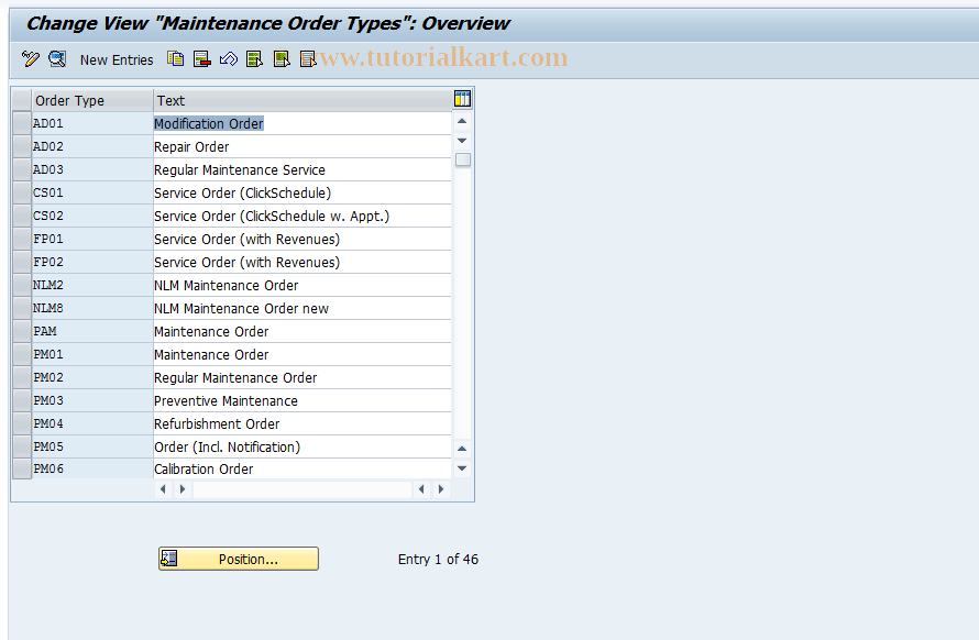 SAP TCode S_ALR_87000061 - IMG Activity: SIMG_CFMENUOLIAOIOA