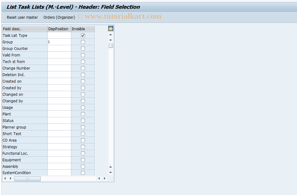 SAP TCode S_ALR_87000064 - IMG Activity: OLIP_OIRT