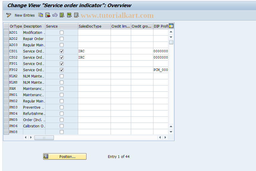 SAP TCode S_ALR_87000065 - IMG Activity: OLIAOIOL