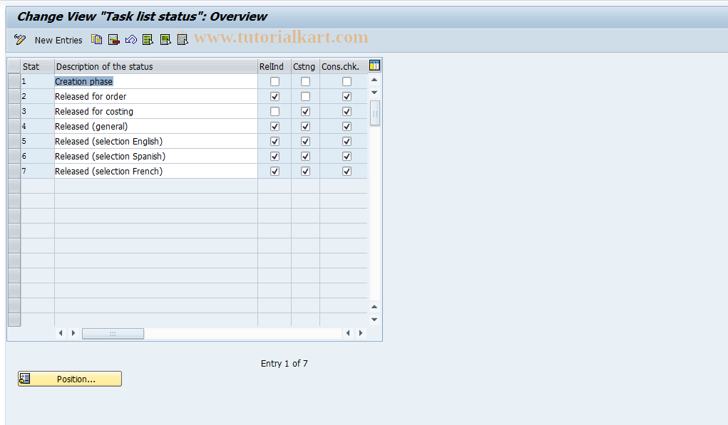 SAP TCode S_ALR_87000074 - IMG Activity: SIMG_CFMENUOLIPOIL1