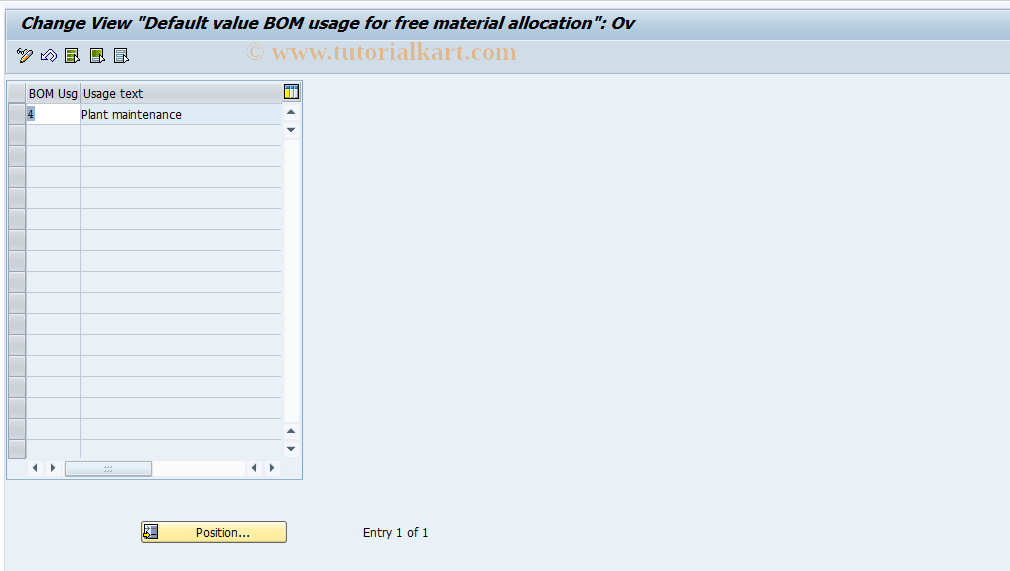 SAP TCode S_ALR_87000107 - IMG Activity: SIMG_CFMENUOLIPYWY1