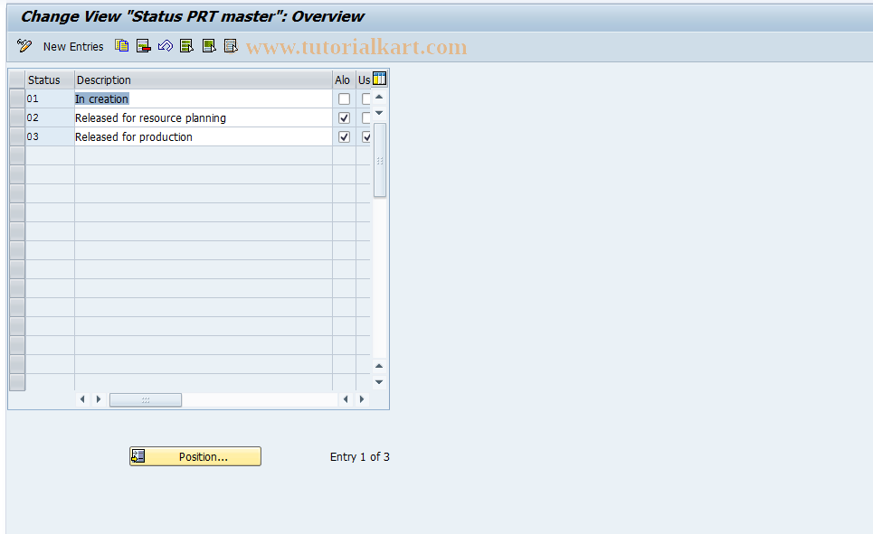 SAP TCode S_ALR_87000119 - IMG Activity: SIMG_CFMENUOLIPOP801