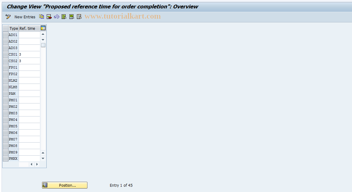 SAP TCode S_ALR_87000127 - IMG Activity: OLIA_V_T350_BEZZT