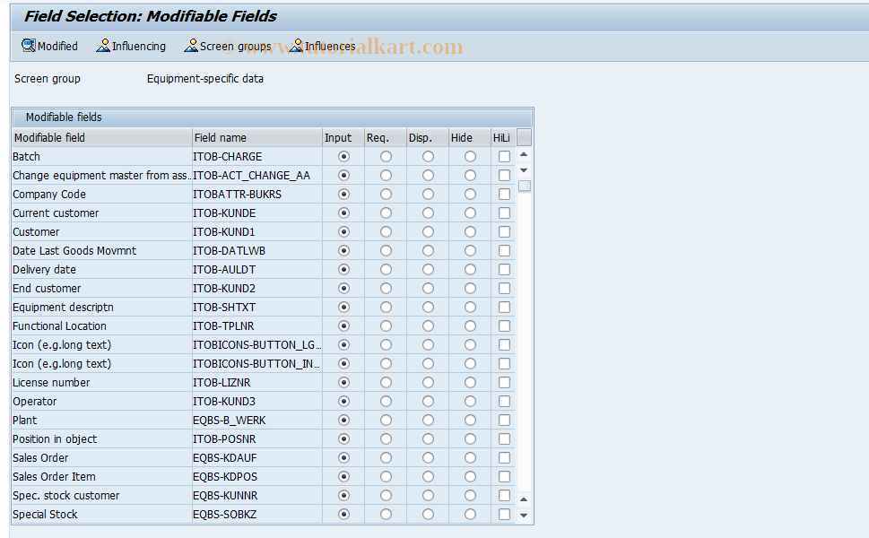 SAP TCode S_ALR_87000135 - IMG Activity: OLI0OIAD