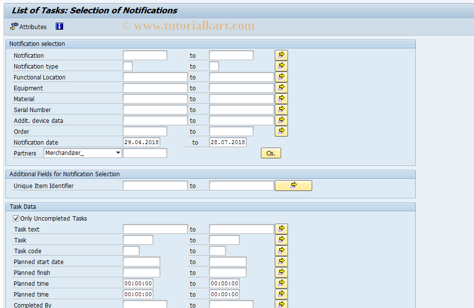 SAP TCode S_ALR_87000144 - IMG Activity: OLIAOIYW