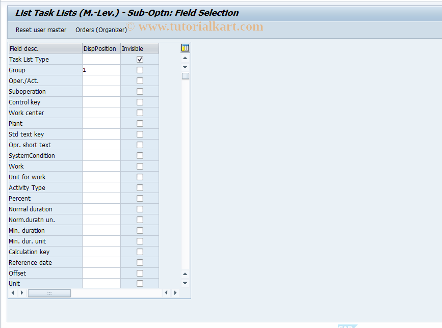 SAP TCode S_ALR_87000156 - IMG Activity: OLIP_OIRV