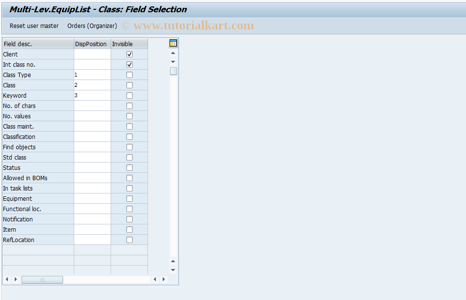 SAP TCode S_ALR_87000163 - IMG Activity: SIMG_CFMENUOLI0OIXI