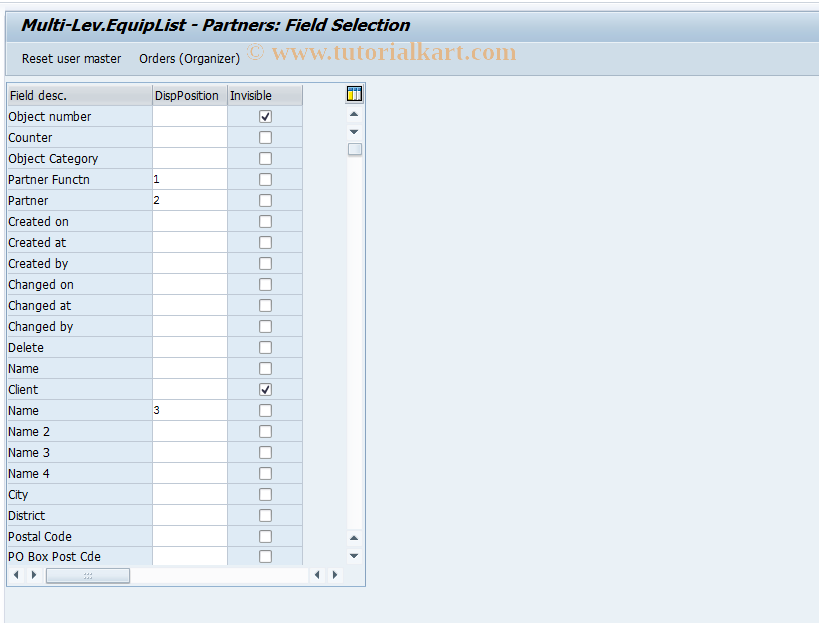 SAP TCode S_ALR_87000177 - IMG Activity: SIMG_CFMENUOLI0OIXF