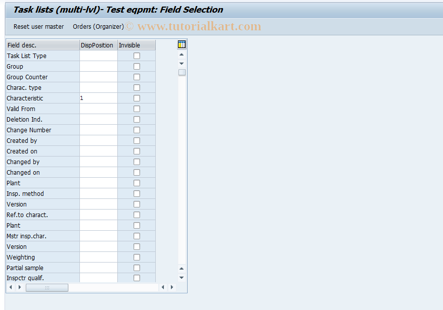 SAP TCode S_ALR_87000178 - IMG Activity: OLIP_OIR0