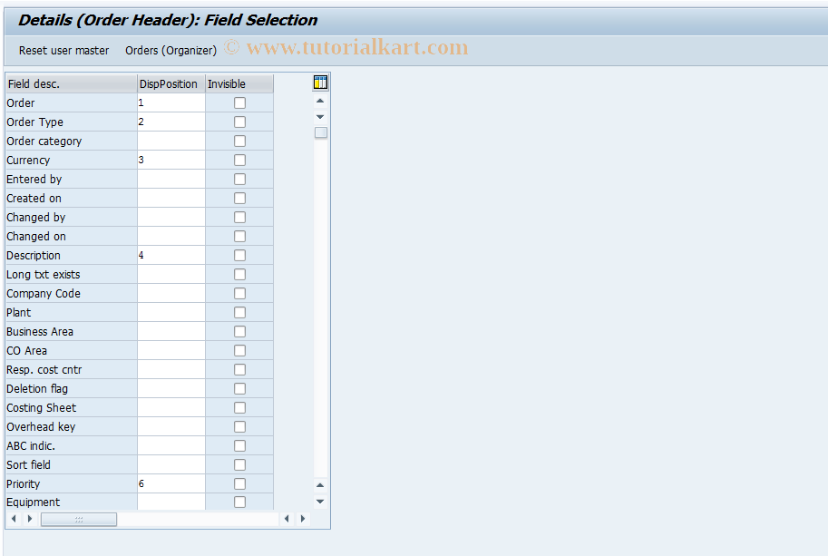 SAP TCode S_ALR_87000199 - IMG Activity: SIMG_CFMENUOLIPOIYM