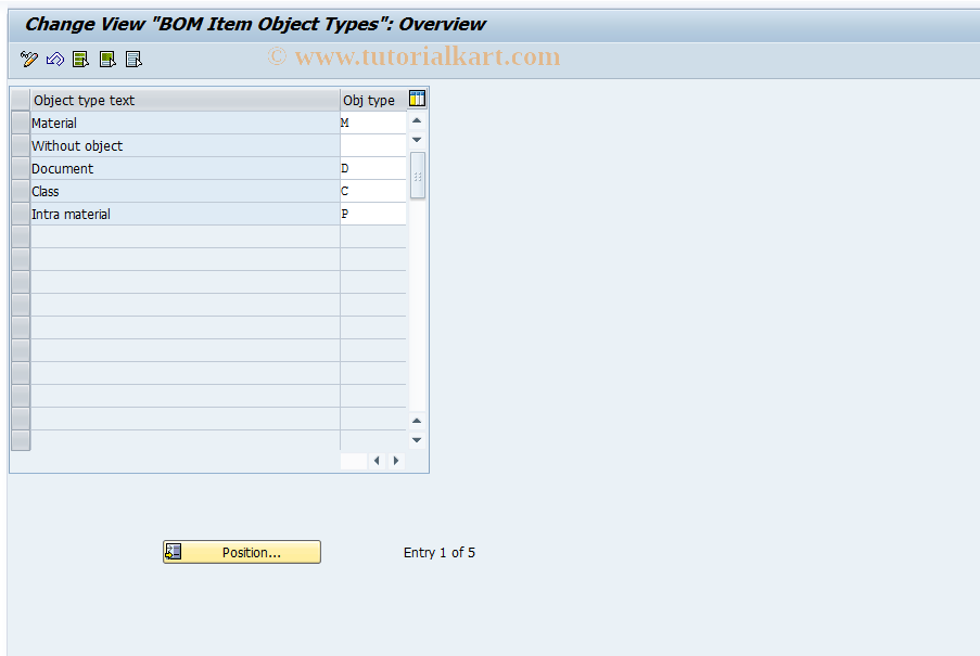 SAP TCode S_ALR_87000206 - IMG Activity: SIMG_CFMENUOLI0OICX