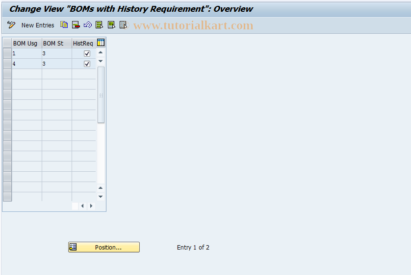 SAP TCode S_ALR_87000215 - IMG Activity: SIMG_CFMENUOLI0OICL