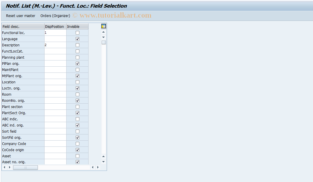 SAP TCode S_ALR_87000220 - IMG Activity: SIMG_CFMENUOLIAOIXN