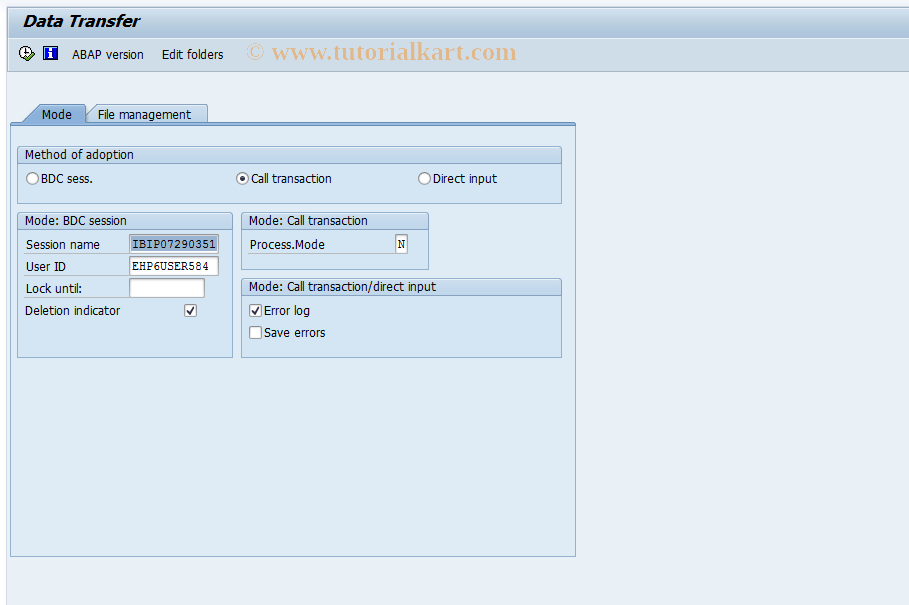 SAP TCode S_ALR_87000246 - IMG Activity: OLI0_IBIP