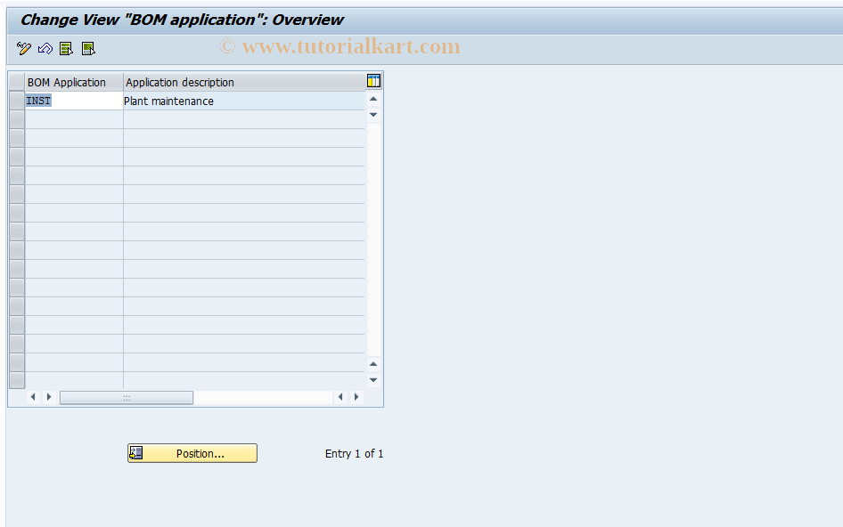 SAP TCode S_ALR_87000260 - IMG Activity: SIMG_CFMENUOLI0OICT