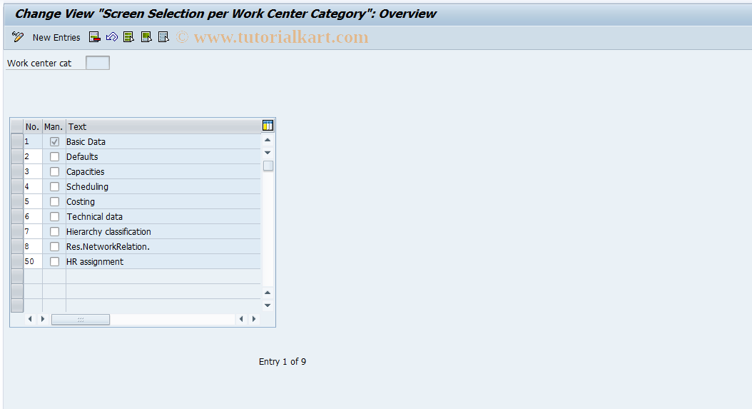 SAP TCode S_ALR_87000286 - IMG Activity: SIMG_CFMENUOLIPOIZU